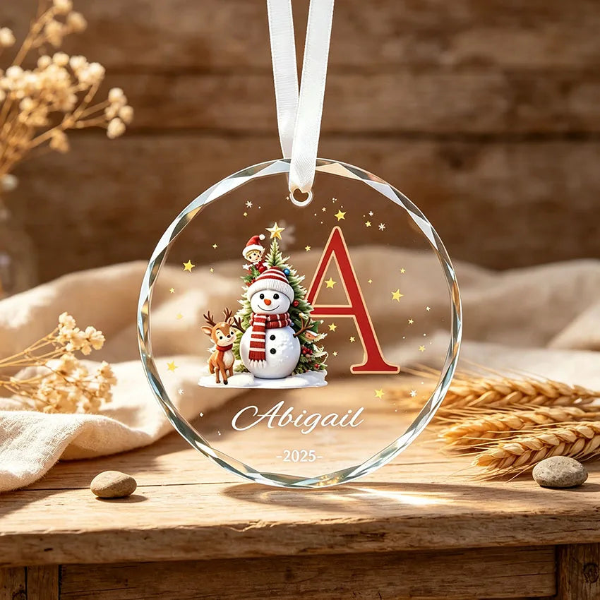 Adornos navideños personalizados, colgantes navideños personalizables con letras y nombres, decoraciones colgantes para el árbol de Navidad, regalos navideños significativos para familiares y amigos, y una forma de preservar la hermosa Navidad