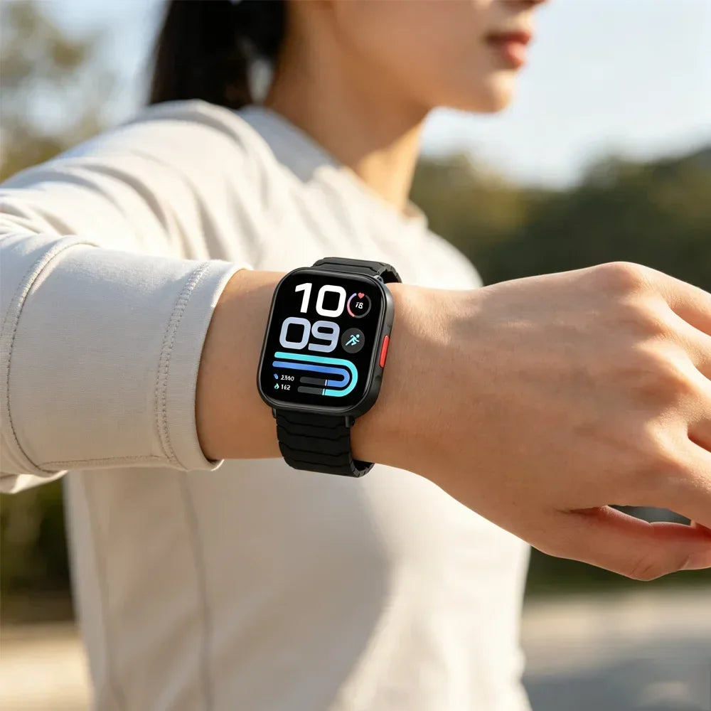 Sports Silicone Strap For Redmi Watch 6 Active 6 Lite 6 5 4 Magnetic Bracelet Xiaomi Mi Band 10 Pro/9 Pro/8 Pro Watchband Correa