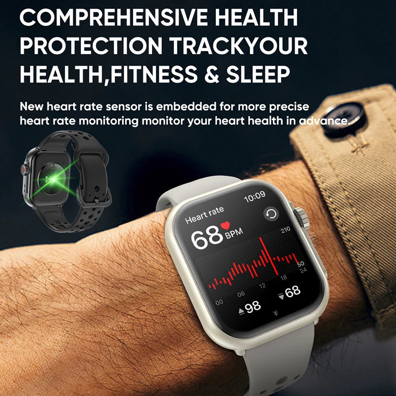 Watch Ultra 2 SE Men Women 1000mAh HD AMOLED 100+Sport Heart Rate Bluetooth Call GPS Track Waterproof Smartwatch For iOS Android