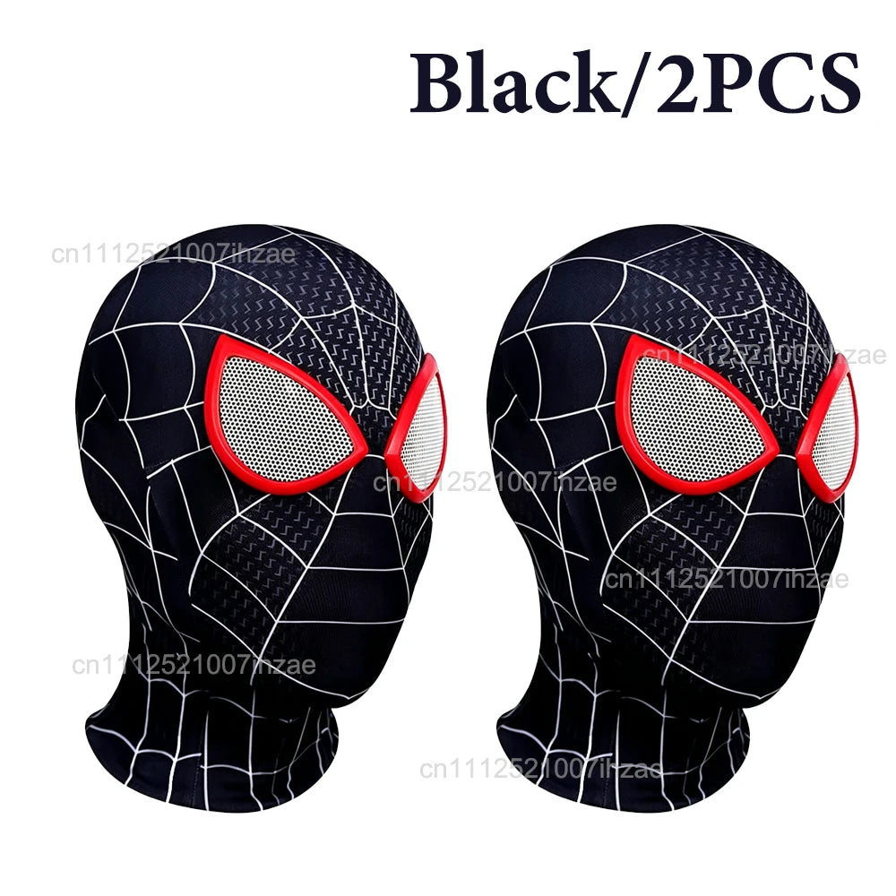 1/2 Stück Spiderman-Atemschutzmasken, hoch elastische Maske mit lustigen Spinnenaugen, für Erwachsene und Kinder, Cosplay, Party, Halloween-Kostümzubehör