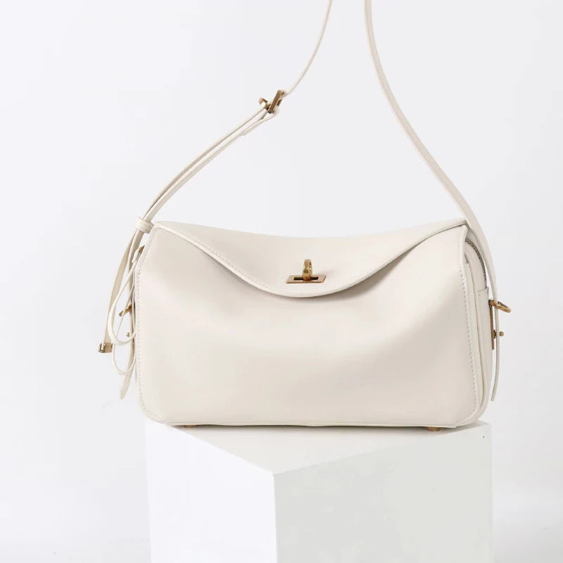 2026 New Fashion Pillow Bags For Women Luxury Designer Leather Handbag Purse Crossbody Bags Cool Gold Buckle Square Bags Lady