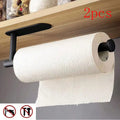 Klebbarer Toilettenpapierhalter Organizer Wandhalterung Aufbewahrungsständer Küche Badezimmer Ohne Bohren Taschentuch-Handtuchspender Edelstahl