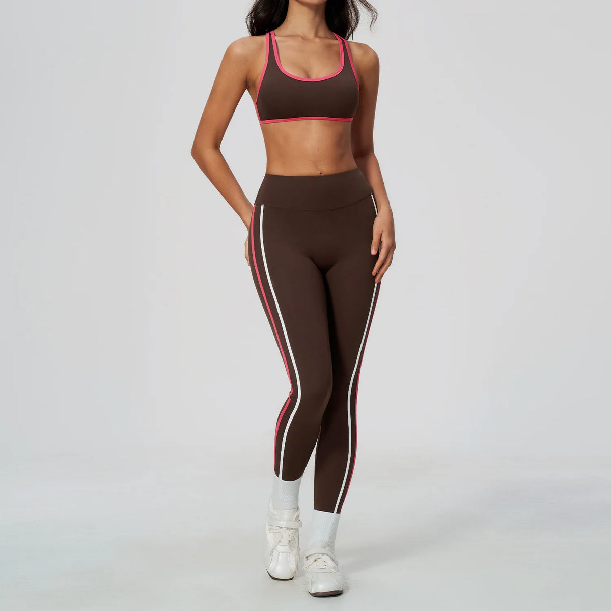 Ensemble yoga femme, 2 pièces, haut et legging