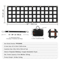 SucceBuy Car Tailgate Net Elastic Rear Cargo Trunk Storage Organizer with 4 Telescopic Straps Luggage Net for Trailer Jeep SUV