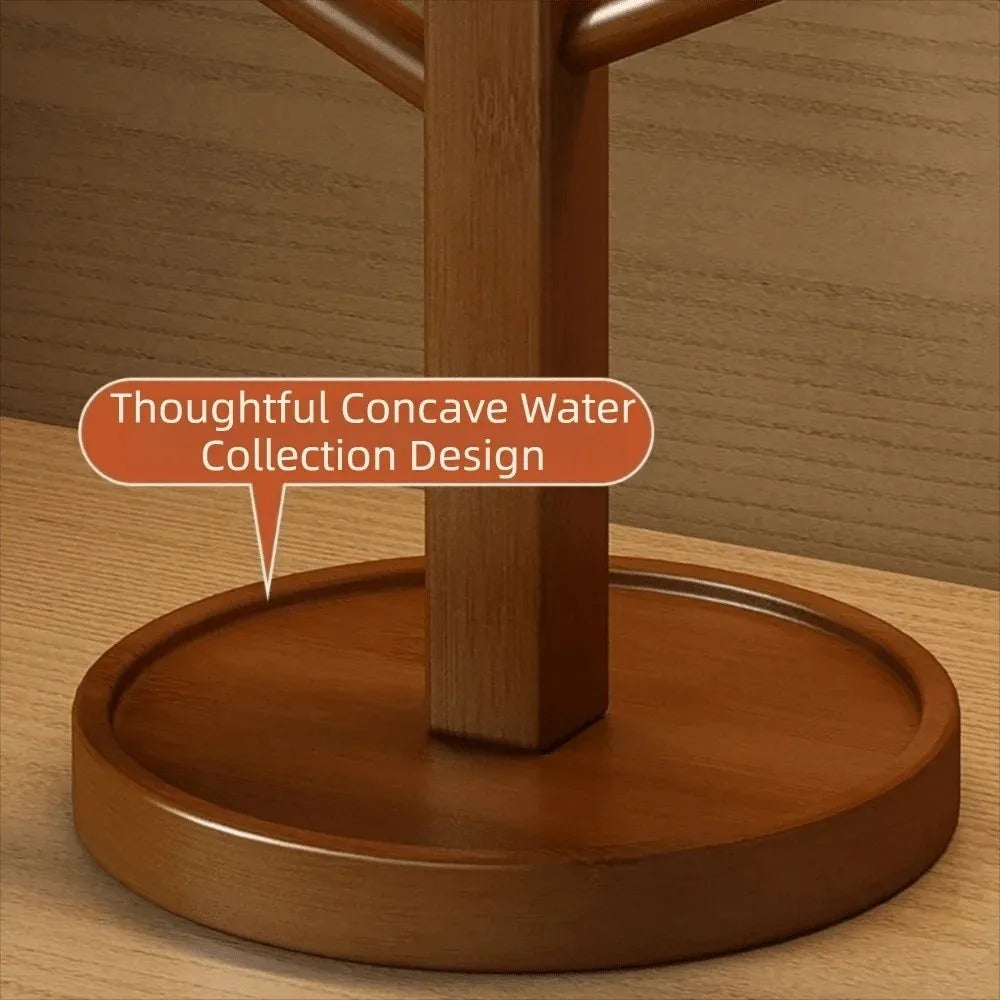 Soporte para tazas de café en forma de árbol, 4/6 ganchos, ahorrador de espacio, estante de exhibición colgante multifuncional, decoración de cocina, organizador de almacenamiento