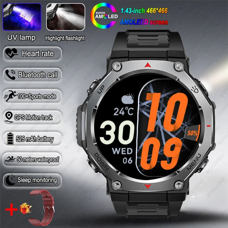 Bluetooth Calling Sports Smartwatch with 5 ATM Rating