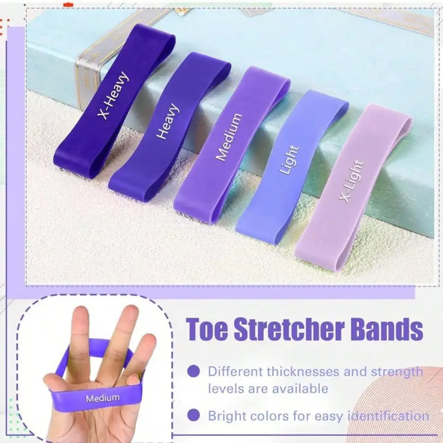Resistance Bands for Toe, Finger and Hand Exercises