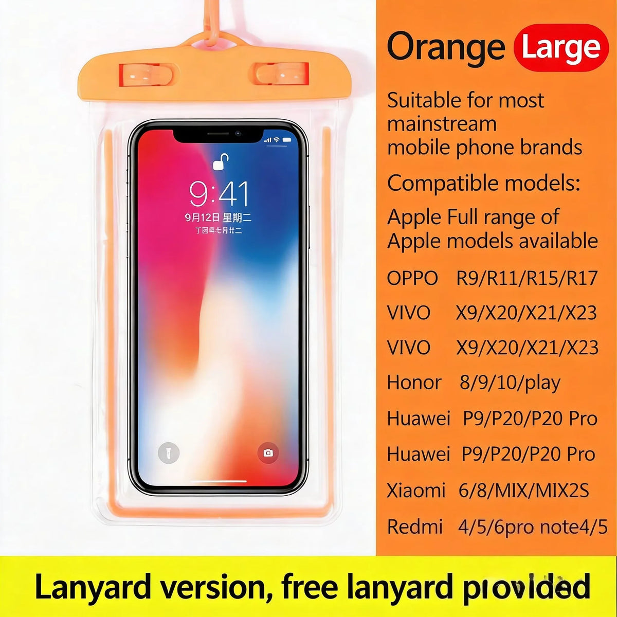 Funda impermeable para teléfono, bolsa estanca universal para proteger el móvil bajo el agua, compatible con iPhone 11 12 13 14 15 16 Pro