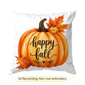 Funda de cojín de calabaza otoñal, poliéster estampado, 40/45/50 cm, cojín decorativo para sofá, funda de cojín, decoración del hogar