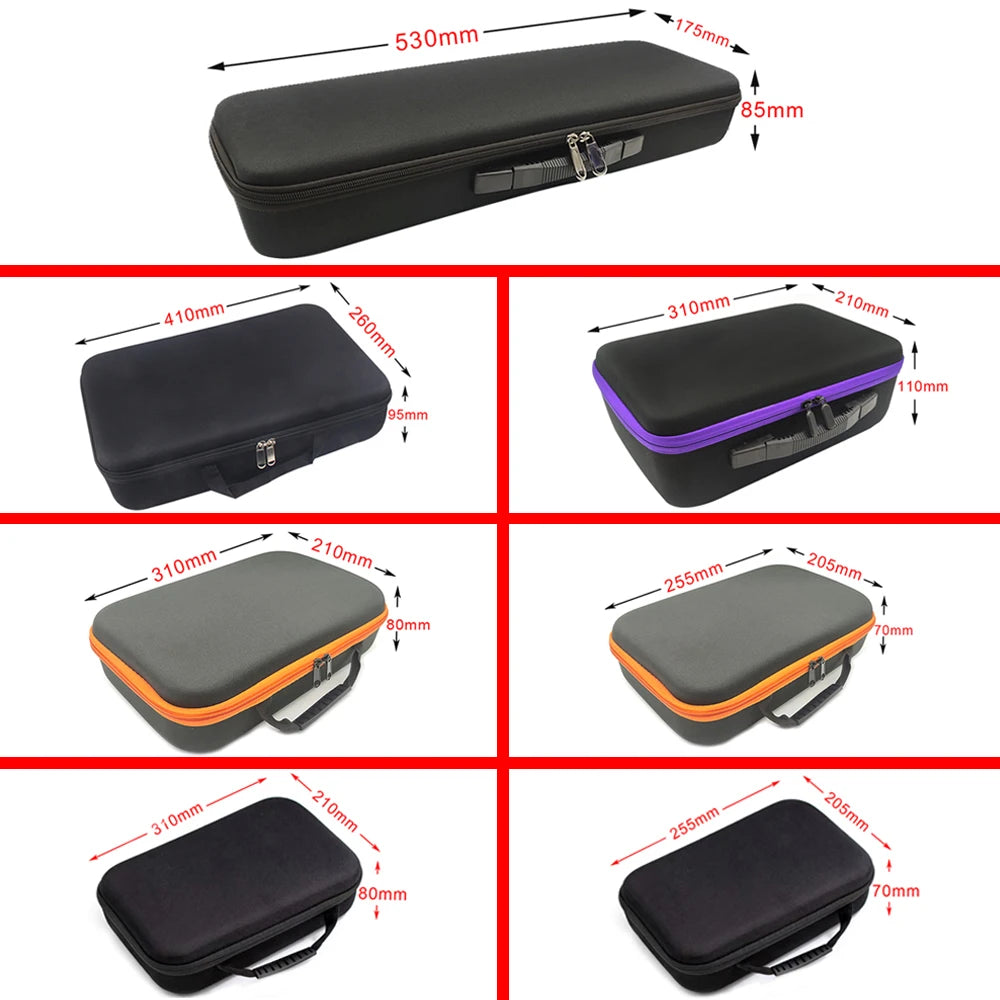 Estuche para herramientas, kit de brocas, bolsa de almacenamiento de EVA, bolsa hermética para cargadores, funda de viaje con cremallera para exteriores, accesorios para fumar y dispositivos electrónicos