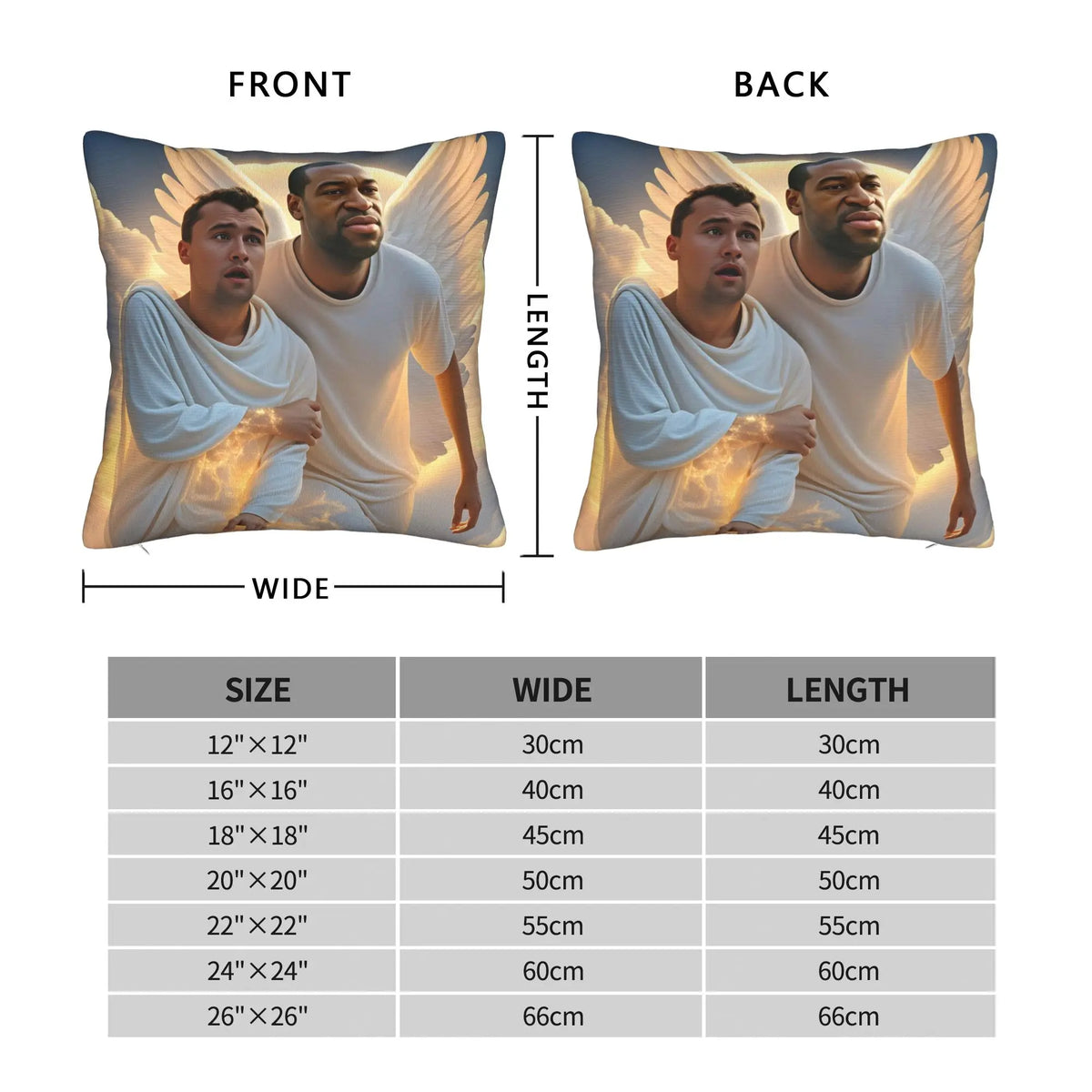 Charlie-Kirk- & George-Floyd-Kissenbezug – Gemütlicher Kissenbezug für Couch, Sofa oder Schlafzimmer, süßer und lustiger Kissenbezug
