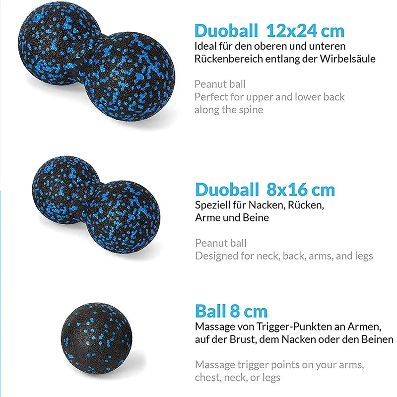 5-Piece EPP Yoga Roller and Massage Ball Set