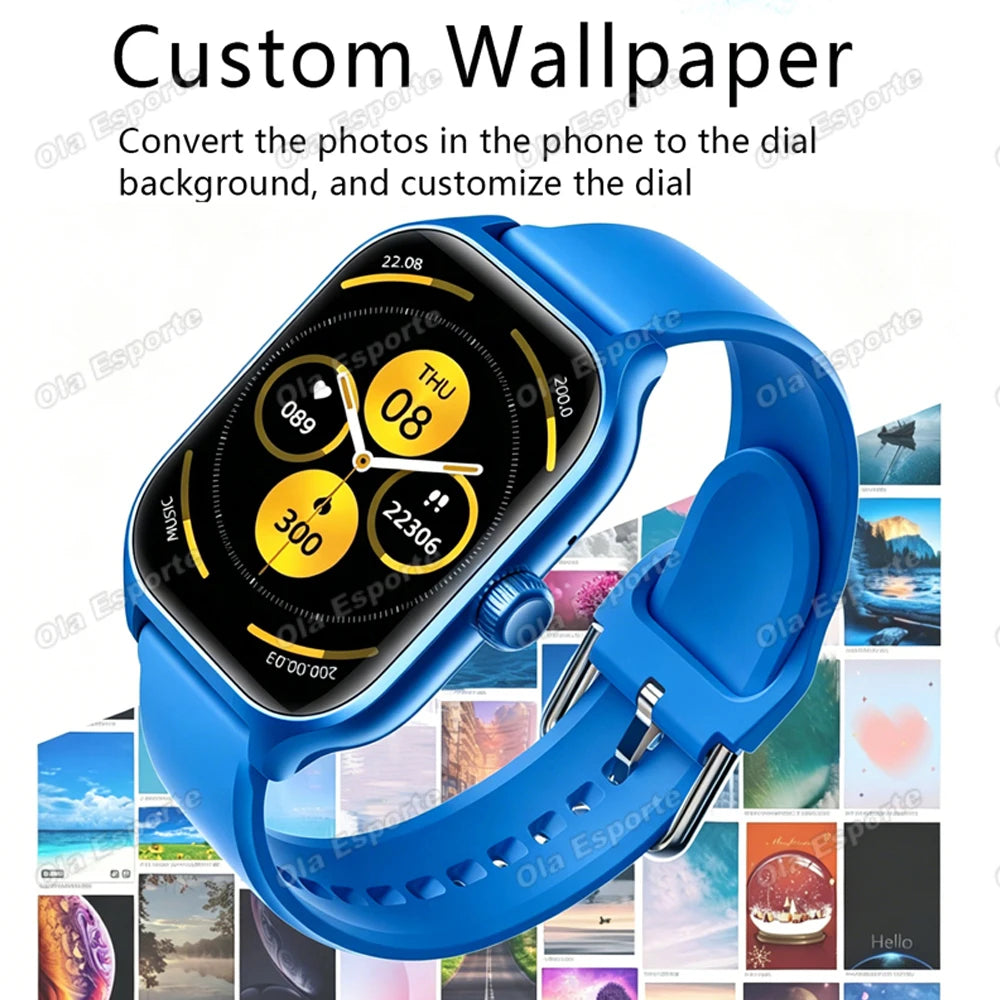 2026 New Men's Smart Watch Women's Gift Heart Rate Blood Oxygen ECG Sports Fitness Watch Electronics BT Call Outdoor Smartwatch