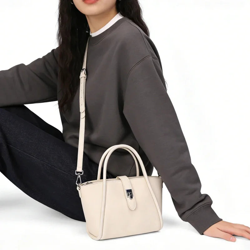 Women’s Structured Crossbody Bag with Top Handle