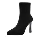 Stivaletti donna Liyke effetto suede con tacco sagomato