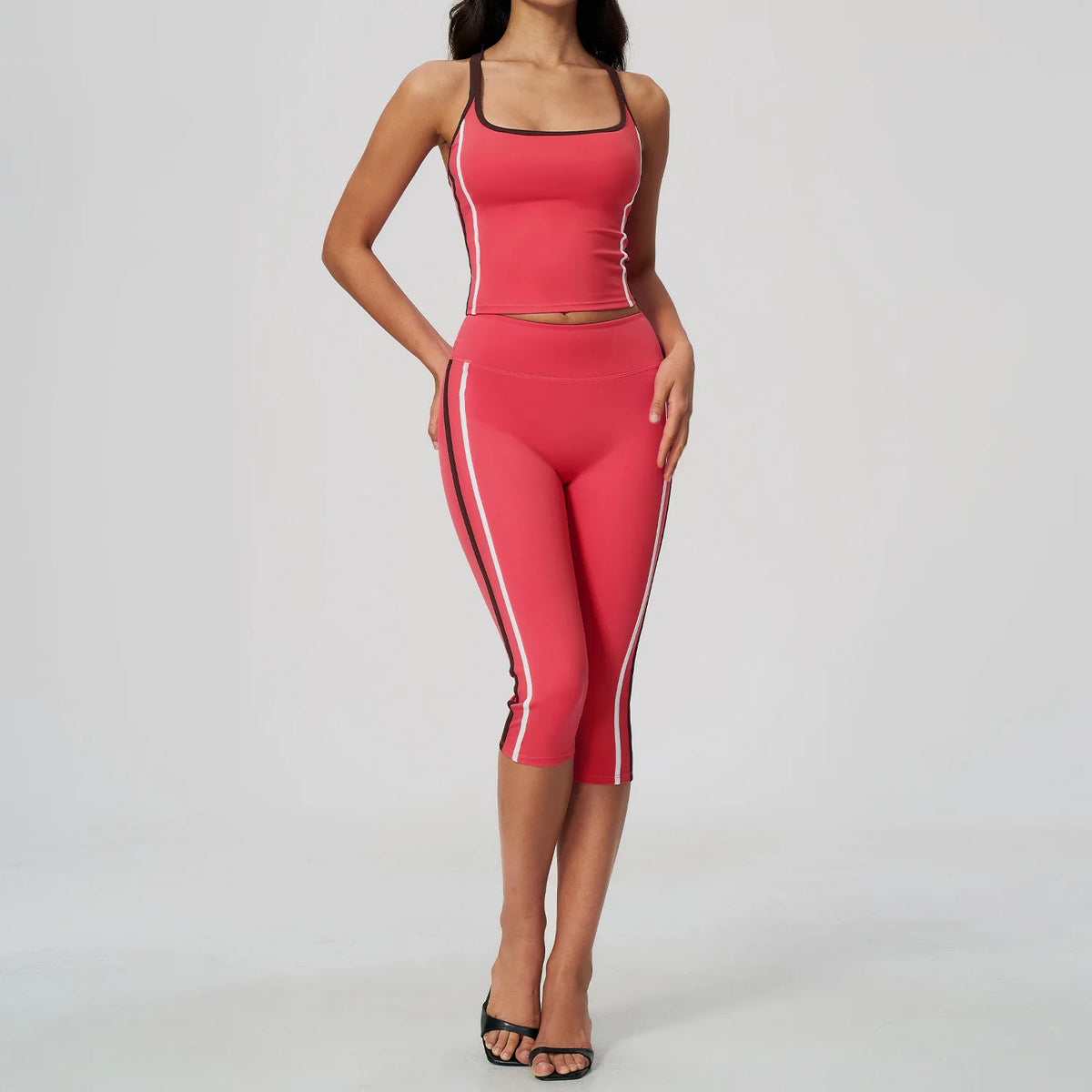 Ensemble yoga femme, 2 pièces, haut et legging