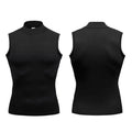Maglia sportiva uomo senza maniche a collo alto
