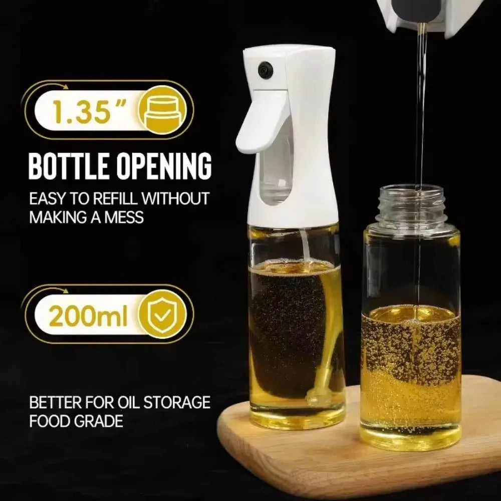 Pulvérisateur d'huile pour la cuisine - Flacon distributeur d'huile d'olive Vaporisateur en brume Réutilisable De qualité alimentaire Huile Vinaigre,Flacon pulvérisateur Accessoires de cuisine