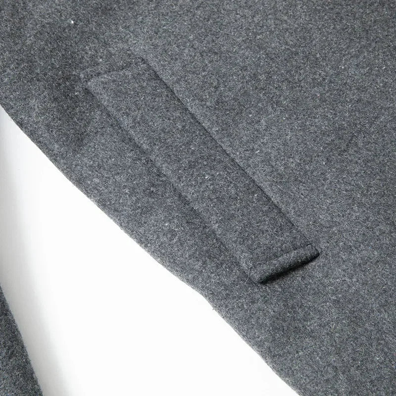 Men Winter Wool Blends Cashmere Trench Coats New Man Fleece Warm Winter Coats High Quality Male Business Casual Wool Blends 4XL