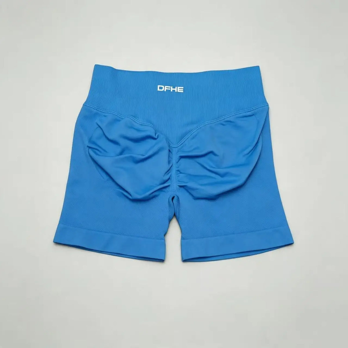 Pantaloncini yoga donna in nylon a vita alta