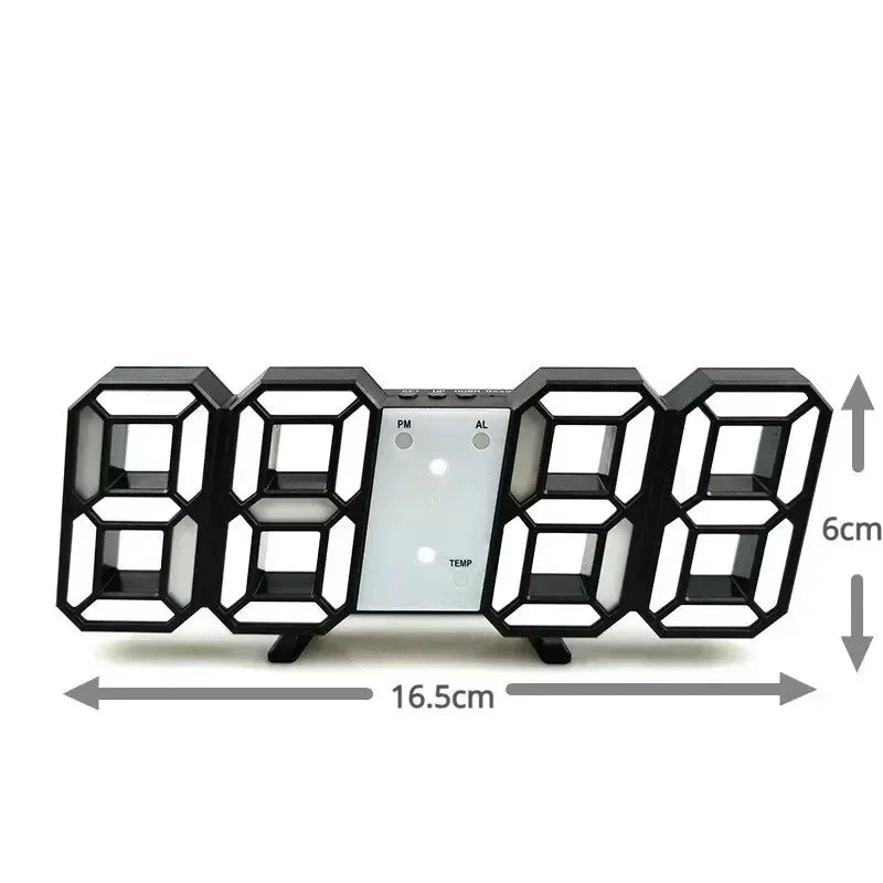 Decoración Digital para Escritorio del Dormitorio Relojes Led Reloj de Pared Sala de Estar Despertador Moderno Hogar y Decoración Decoración de Mesa Electrónica