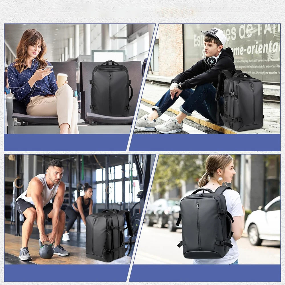 Zaino da viaggio espandibile con scomparto laptop, 20–35 L