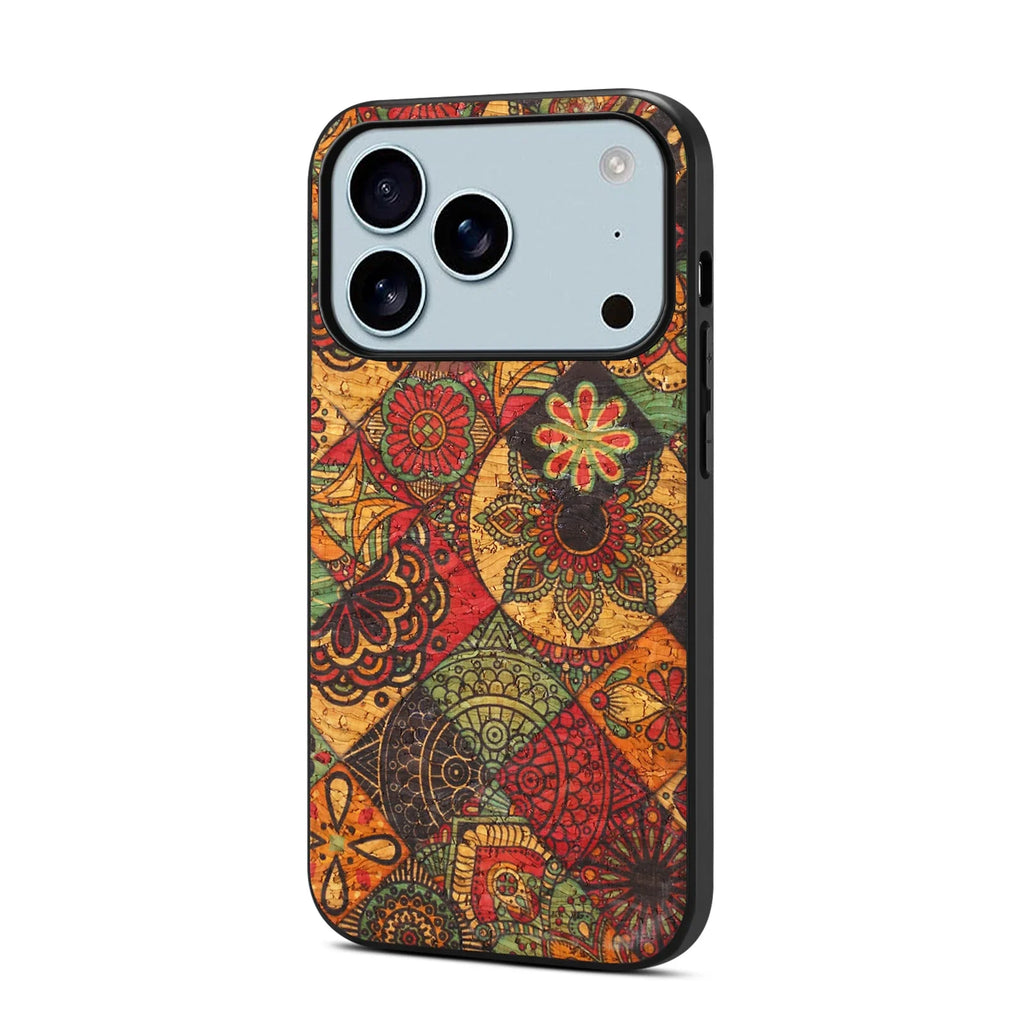 EUCAGR For IPhone 18 Pro Max 18Pro Phone Case Oil Painting Pattern Frosted Texture Cork For IPhone 18Pro Max