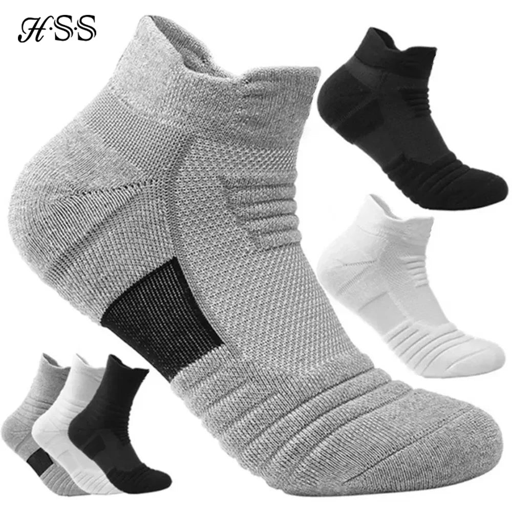 1/3 Pares de calcetines antideslizantes de fútbol para hombre, de algodón, cortos y de caña larga, para fútbol y baloncesto, transpirables y antiolor, talla 39-45