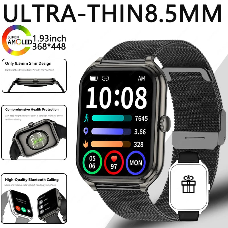Paazomu AMOLED Smartwatch with Notifications
