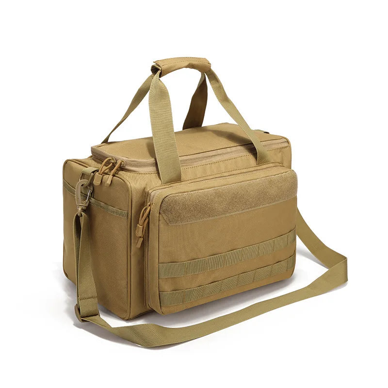 Borsa tattica a tracolla in nylon, 4 colori