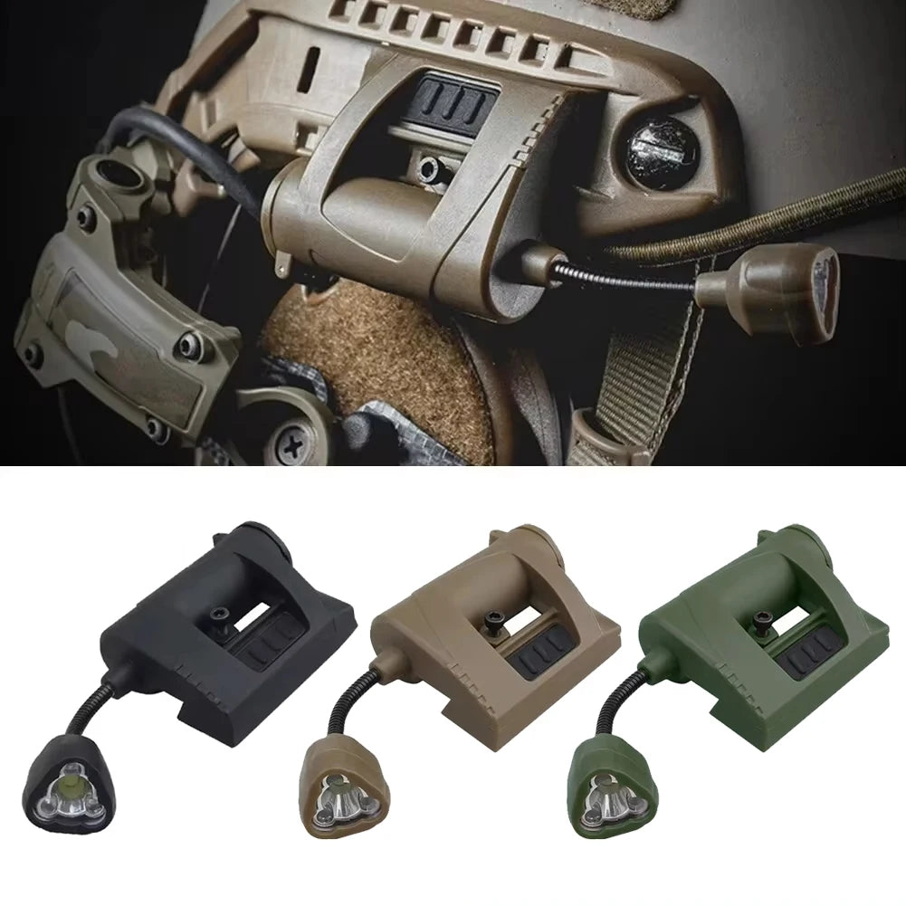 Tactical Four Mode Led Flashlight Mpls Charge Led Helmet Light Outdoor Night Lighting Military Laser Hunting And Fishing Light