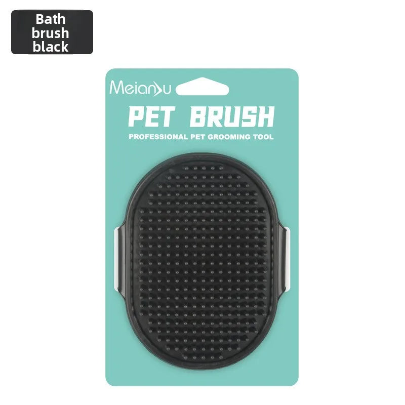 Portátil, fácil de limpiar, ¡perfecto para perros y gatos! Cepillo para mascotas, cepillo multiusos para el aseo, baño y masaje de mascotas -
