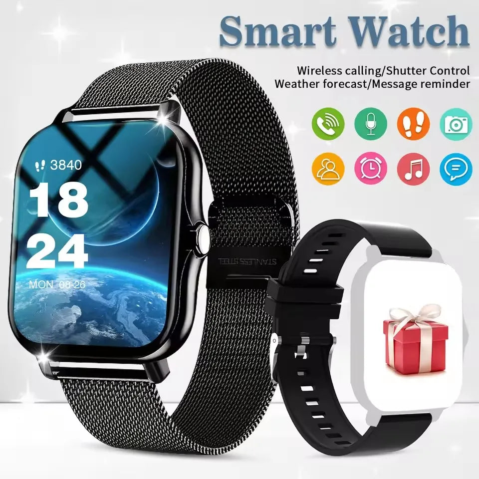 2026 New Bluetooth Call Smart Watch Information Push Men Women Health Monitoring Watch Pedometer Smartwatch For Android IOS HT30