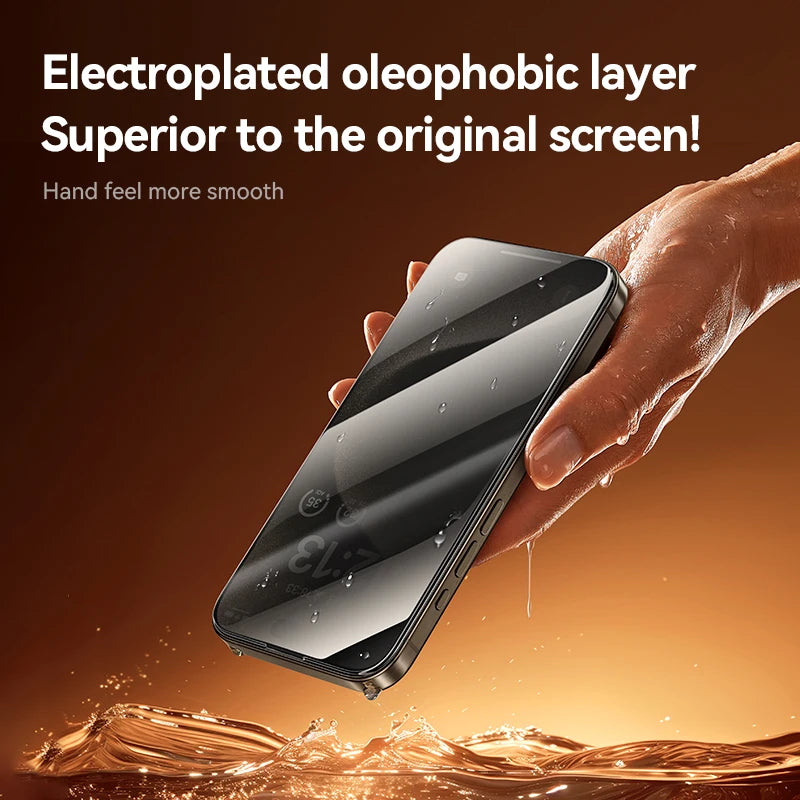 Joyroom 1/2Pcs Anti-spy Glass For iPhone 18 17 16 15 Pro Max Glass For iPhone 18 17 16 15 14 13 Pro Max Privacy Screen Protector