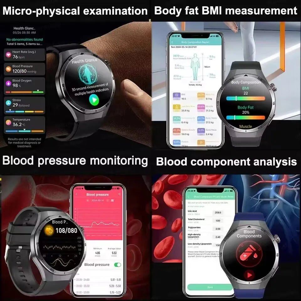 Smartwatch rotondo AMOLED da 1,56″ con chiamate Bluetooth