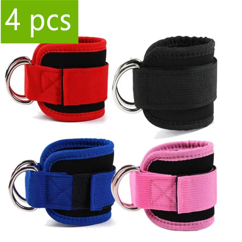 Adjustable Ankle Cuffs with Double D-Rings for Cable Training