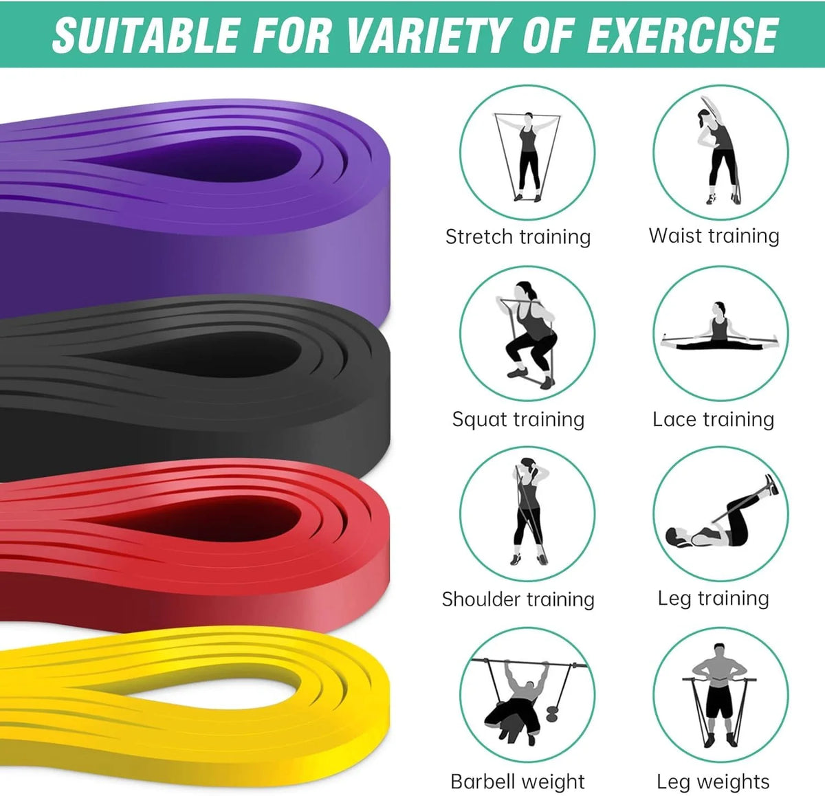 Fascia elastica di resistenza per allenamento