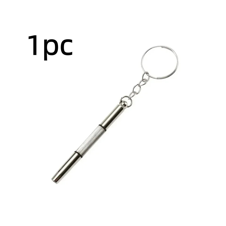 Glasses Screwdriver Eyeglass Screwdriver Watch Repair Kit with Keychain Portable Hand Tools Precision Screwdriver Tools