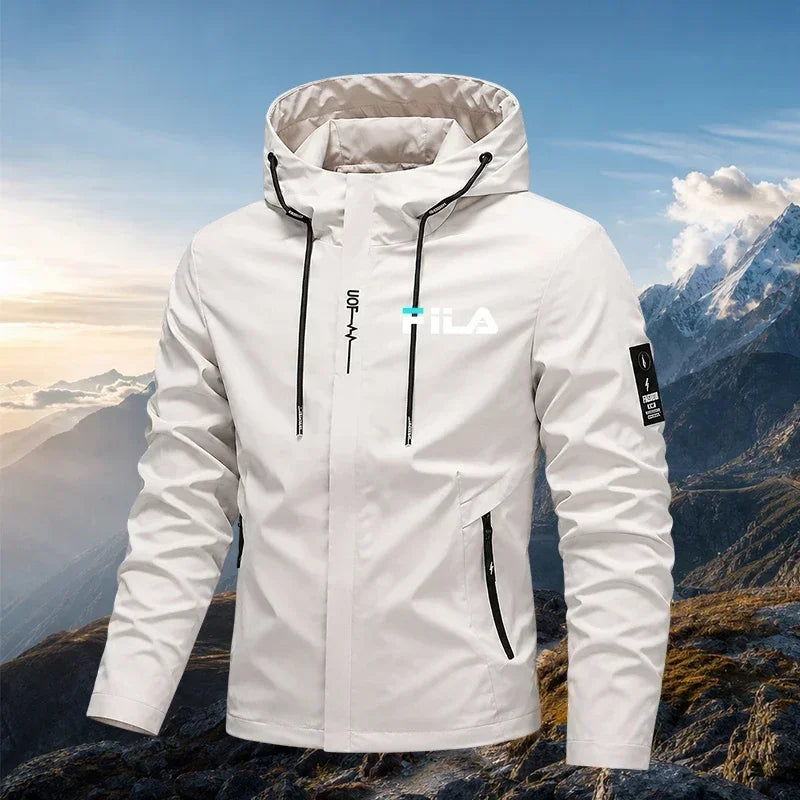 Bestseller Herren-Outdoor-Funktionsjacke, bequem und leicht, wasserdichte Kapuzenjacke zum Radfahren und Wandern, winddicht