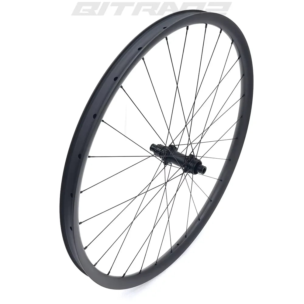 29er Light Bicycle Ruedas XC Boost de Carbono 23mm Asimetría Disco 28/30/32/34/36mm Goldix M160SL Ratchet Juego de Ruedas Tubeless para Bicicleta de Montaña