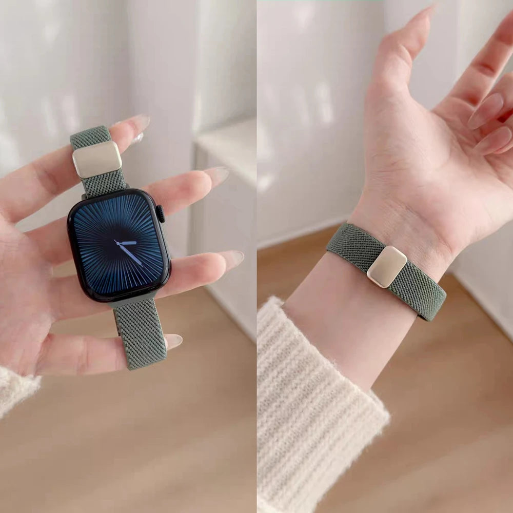 Cinturino elastico in nylon compatibile con Apple Watch