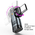 AUFU PD240W USB C to Type C OTG Adapter 540 Rotation 5A Fast Charge Cable Converter for iPhone 16 MacBook Samsung Xiaomi Laptop