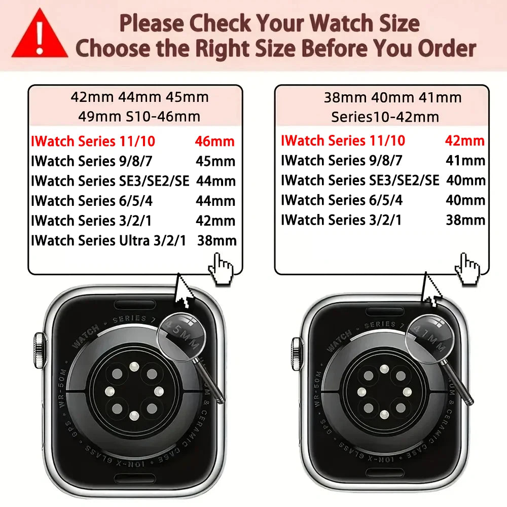 Nylon Loop Strap For Apple Watch Bands 46mm 44mm 45mm 40mm 41mm 42mm Bracelet iWatch Series 11 10 9 SE 8 7 6 5 4 Ultra 3 2 49mm