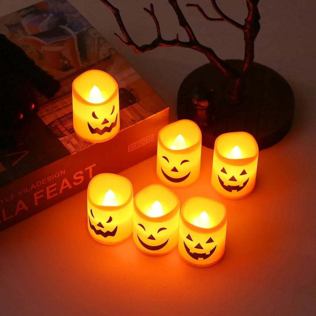 Set di 6 luci LED decorative per Halloween