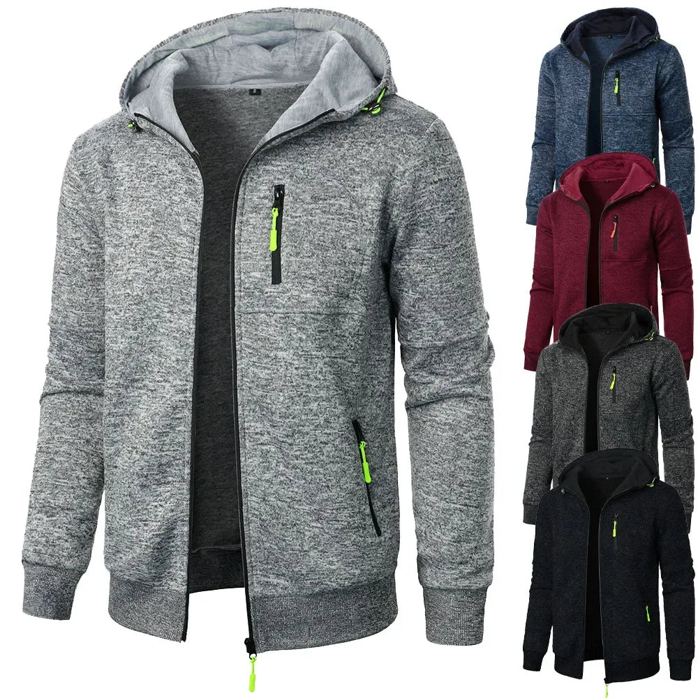 Men's Casual Sweatshirts Hooded Sweatshirt Slim Fit Sportswear Autumn Jacket for Men Tracksuit Streetwear Jackets