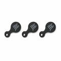 3er-Pack Einkaufswagen-Chip-Schlüsselanhänger, 3D-Kunststoff-Entriegelungshilfe für Einkaufswagen, kompaktes und wiederverwendbares Supermarkt-Zubehör