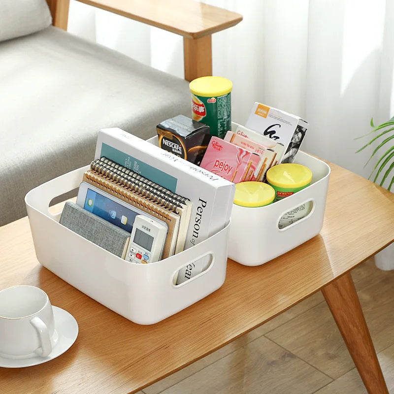 Panier de rangement, objets divers de bureau domestique, boîte de rangement pour étudiants, étagère de tiroir de cuisine, générateur de revenus