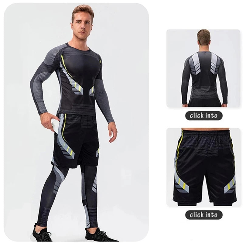 Leggings sportivi da uomo per corsa e allenamento