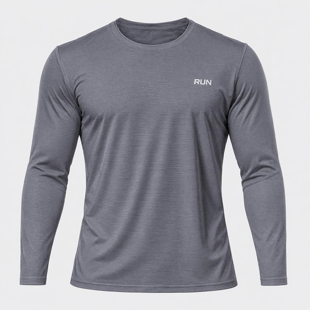 GENDAWAY maglia sportiva uomo a maniche lunghe