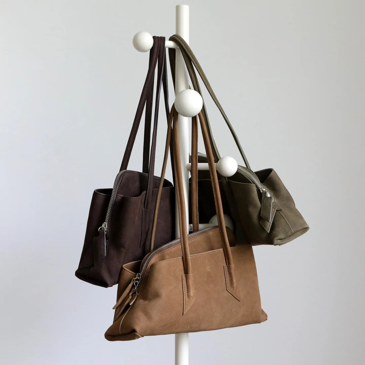 Genuine Leather Irregular Underarm Bag For Women Luxury Designer Handbag And Purse 2026 New In Vintage Frosted Cowhide Shoulder